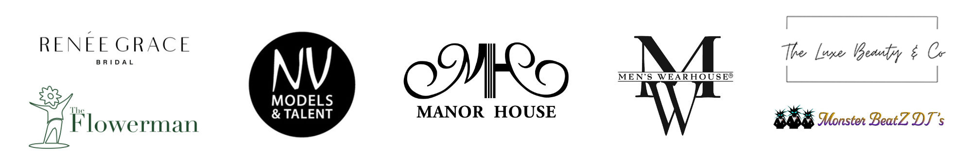 Cincinnati January 2026 Wedding Show Sponsor Logos