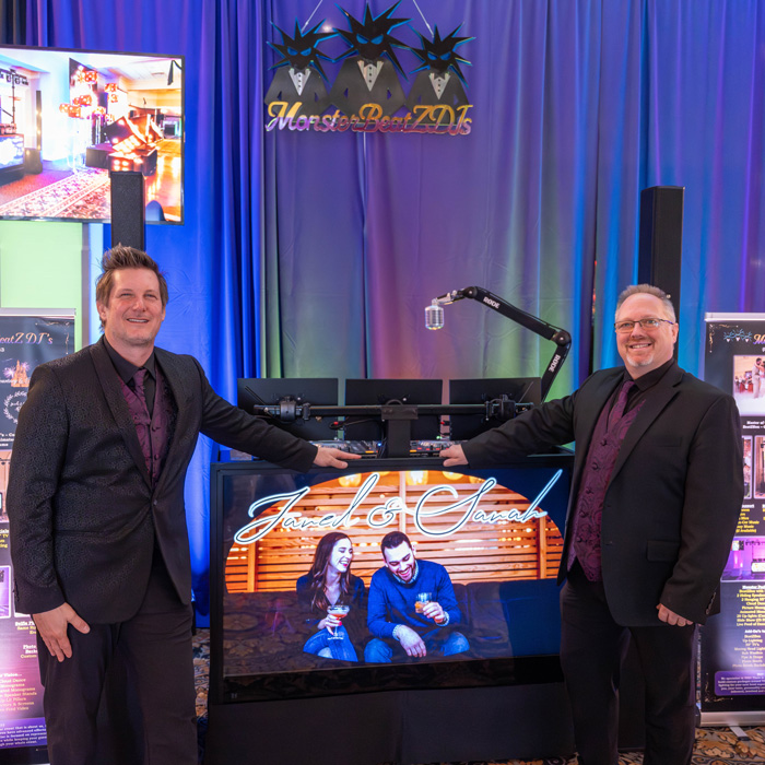 MonsterBeatz DJ team at mason wedding show